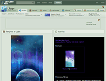 Tablet Screenshot of lizzys.deviantart.com