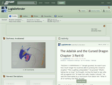 Tablet Screenshot of lugiadefender.deviantart.com