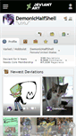 Mobile Screenshot of demonichalfshell.deviantart.com