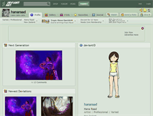 Tablet Screenshot of hanaraad.deviantart.com