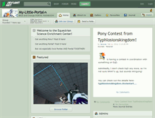 Tablet Screenshot of my-little-portal.deviantart.com