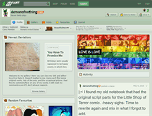 Tablet Screenshot of demonofnothing.deviantart.com