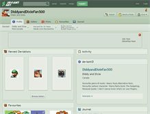 Tablet Screenshot of diddyanddixiefan500.deviantart.com