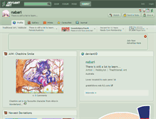 Tablet Screenshot of nabari.deviantart.com