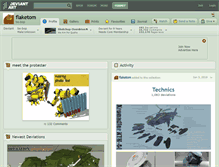 Tablet Screenshot of flaketom.deviantart.com