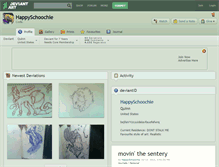 Tablet Screenshot of happyschoochie.deviantart.com