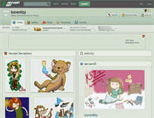 Tablet Screenshot of kxrenlizy.deviantart.com