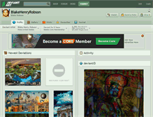 Tablet Screenshot of blakehenryrobson.deviantart.com
