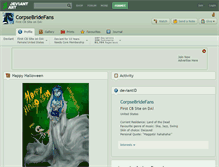 Tablet Screenshot of corpsebridefans.deviantart.com