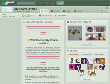 Tablet Screenshot of clay-charm-lovers.deviantart.com