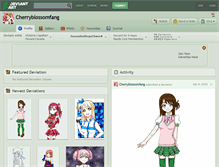 Tablet Screenshot of cherryblossomfang.deviantart.com