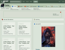 Tablet Screenshot of faykan.deviantart.com