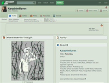 Tablet Screenshot of kanashimiraven.deviantart.com