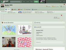 Tablet Screenshot of buster1991.deviantart.com
