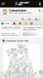 Mobile Screenshot of cybeastsaber.deviantart.com