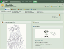 Tablet Screenshot of cybeastsaber.deviantart.com