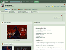 Tablet Screenshot of amazonne.deviantart.com