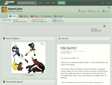 Tablet Screenshot of momocullen.deviantart.com