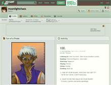 Tablet Screenshot of moonlightchaos.deviantart.com