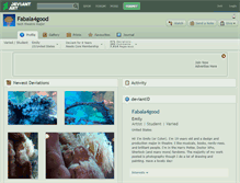 Tablet Screenshot of fabala4good.deviantart.com