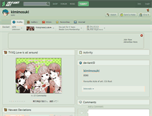 Tablet Screenshot of kimimosuki.deviantart.com
