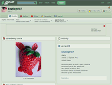 Tablet Screenshot of beatlegirl87.deviantart.com