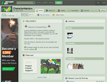 Tablet Screenshot of charactermania.deviantart.com