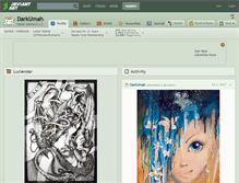 Tablet Screenshot of darkumah.deviantart.com