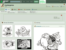 Tablet Screenshot of monkeypress.deviantart.com