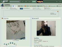 Tablet Screenshot of lostlillies.deviantart.com