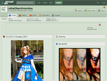 Tablet Screenshot of lethalokamiireanimus.deviantart.com