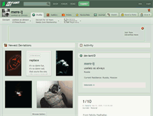 Tablet Screenshot of mere-lj.deviantart.com