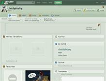Tablet Screenshot of chubbyhusky.deviantart.com