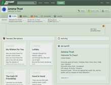 Tablet Screenshot of amena-trust.deviantart.com