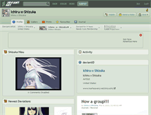 Tablet Screenshot of ichiru-x-shizuka.deviantart.com