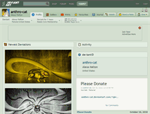Tablet Screenshot of anthro-cat.deviantart.com