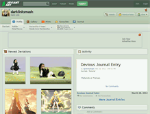 Tablet Screenshot of darklinksmash.deviantart.com