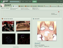 Tablet Screenshot of abyssaljt.deviantart.com