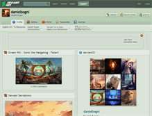 Tablet Screenshot of danielbogni.deviantart.com