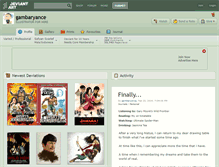Tablet Screenshot of gambaryance.deviantart.com