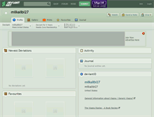 Tablet Screenshot of milkalibi27.deviantart.com