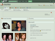 Tablet Screenshot of clown2love.deviantart.com