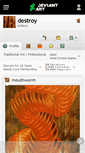 Mobile Screenshot of destroy.deviantart.com
