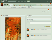 Tablet Screenshot of destroy.deviantart.com
