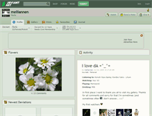 Tablet Screenshot of melliannen.deviantart.com