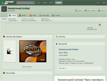 Tablet Screenshot of homerowed-united.deviantart.com