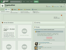 Tablet Screenshot of forgottynefekt.deviantart.com