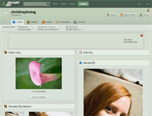 Tablet Screenshot of christinephotog.deviantart.com