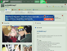 Tablet Screenshot of alittlebitcrazy7.deviantart.com