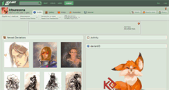 Desktop Screenshot of kitsuneonna.deviantart.com